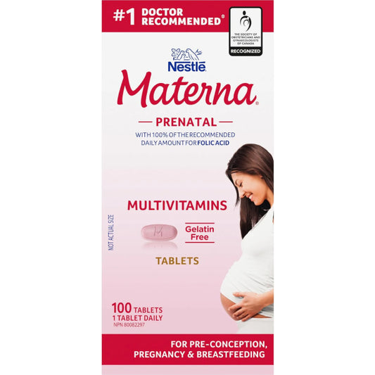 Nestle Materna Prenatal Vitamin & Mineral Supplement (100ct)